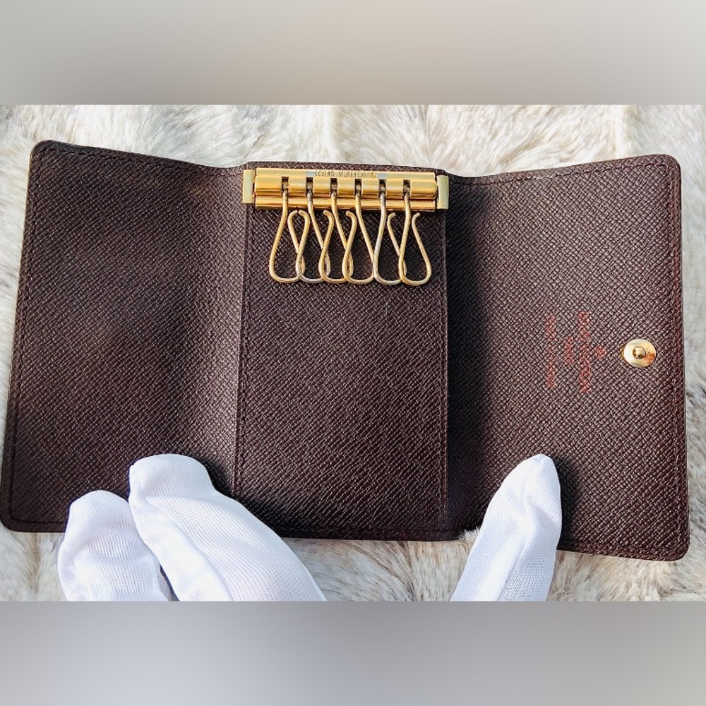 Louis Vuitton DAMIER Ebene 6 key card  ring pouch  1999 - Picture 4 of 9